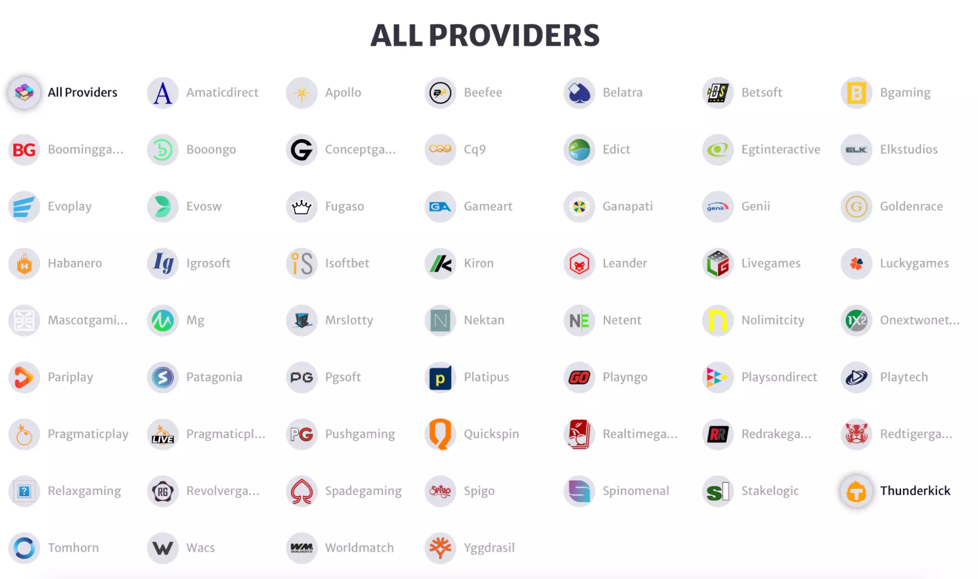 All providers HellSpin Canada