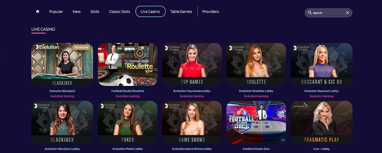 LyraCasino - live games for CA