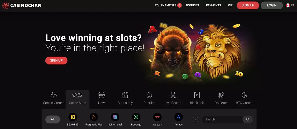 CasinoChan casino games and online slots 