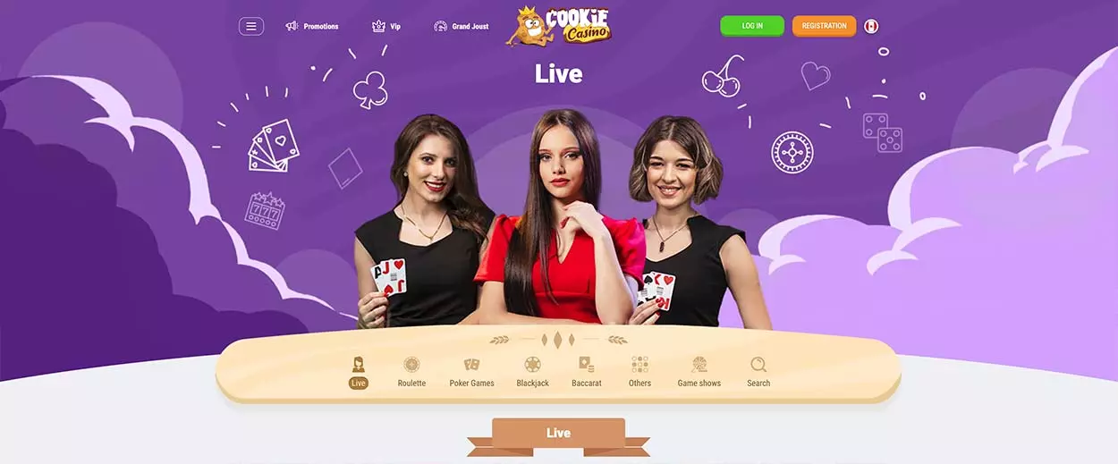CookieCasino - live games for CA